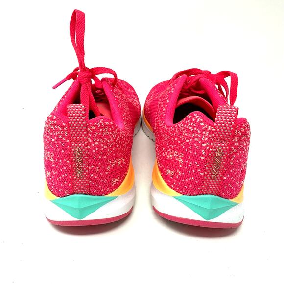 Skechers Size 9 Sneakers Pink Memory Foam Air Cooled Lace Up Running Comfort - Picture 4 of 10